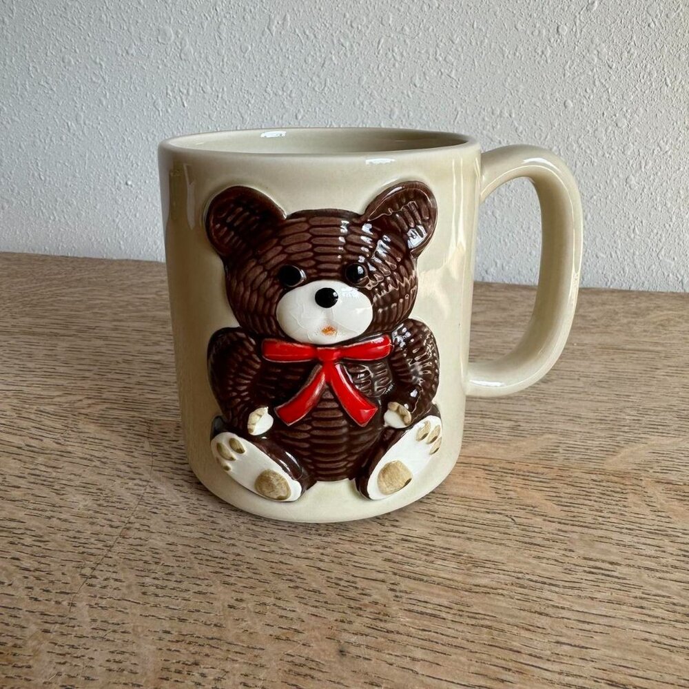 Vintage Otagiri Teddy Bear Coffee Mug